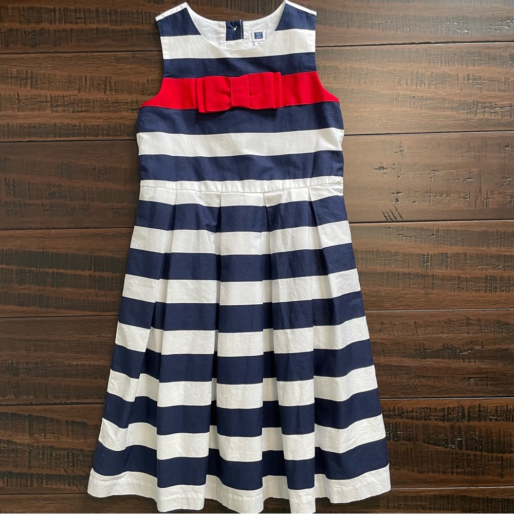 Janie and Jack Pretty Patriot Striped Dress - Picture 4 of 11
